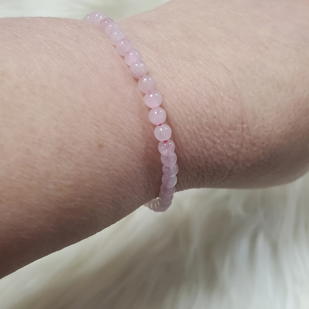 4mm Rose Quartz bracelet